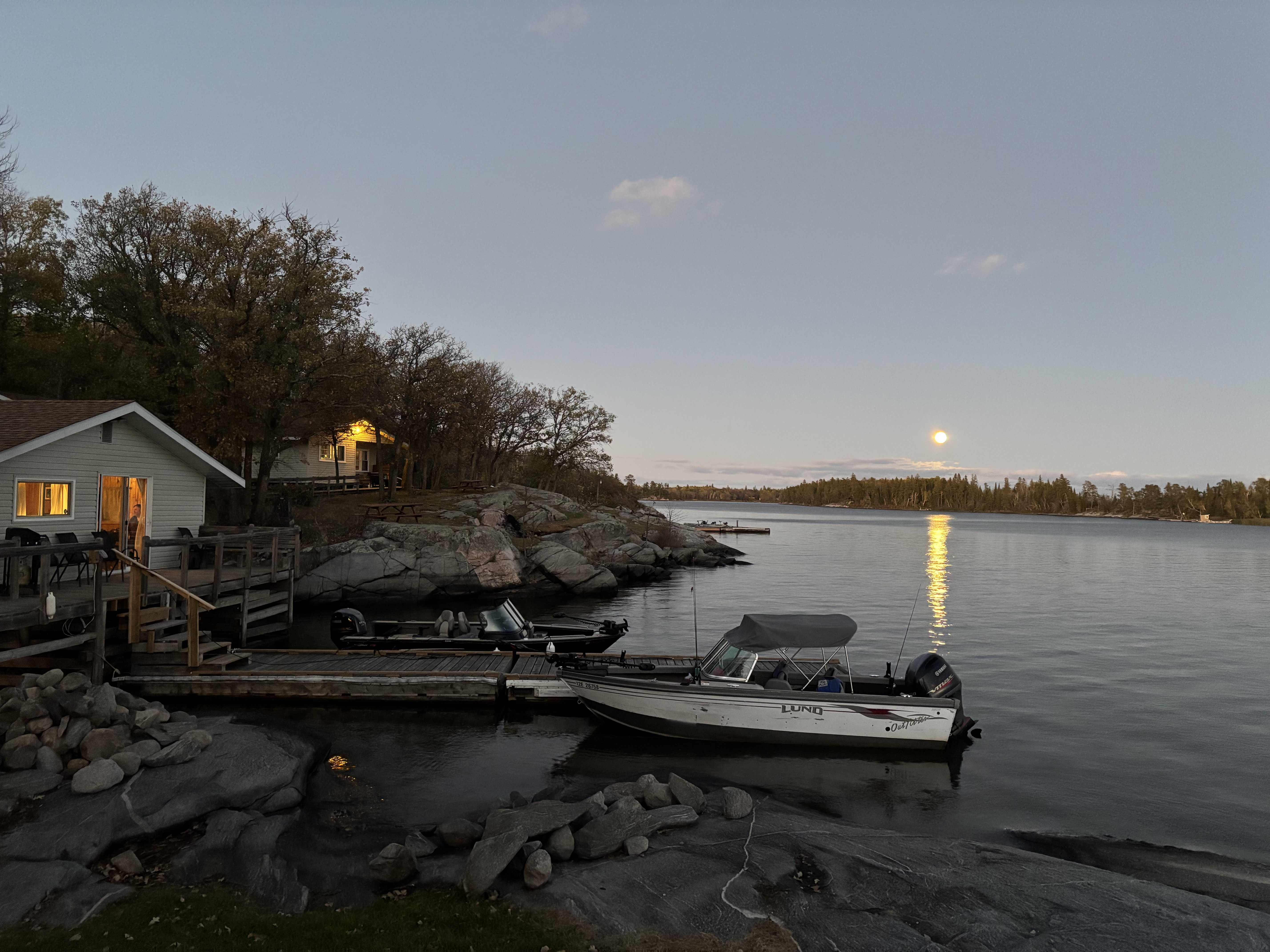 My Boat in Lodge on Lake of The Woods